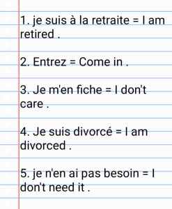 French basic conversation