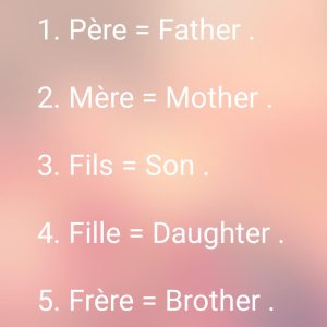 Common words in french and english